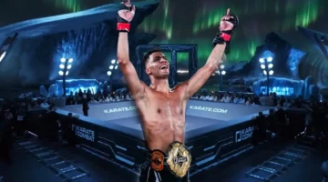 انتصار قوي.. أسامة عسلي المغربي يفوز بالحزام الذهبي لبطولة العالم